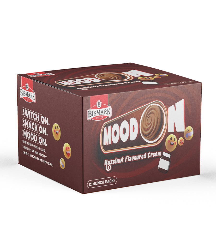Mood On Hazelnut Biscuits Munch Pack Box