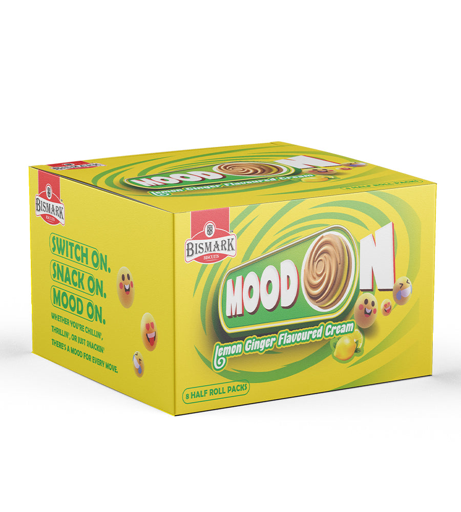 Mood On Lemon Ginger Biscuits Half Roll Box