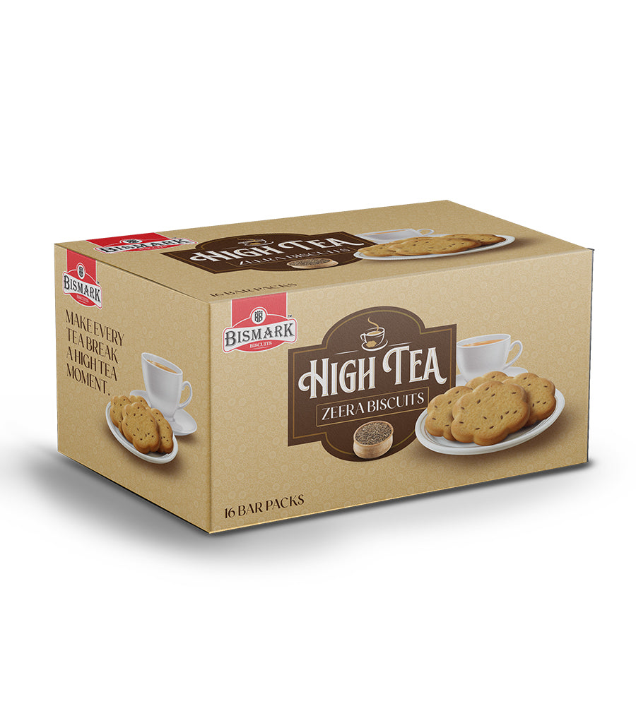 High Tea Zeera Biscuits Bar Pack Box