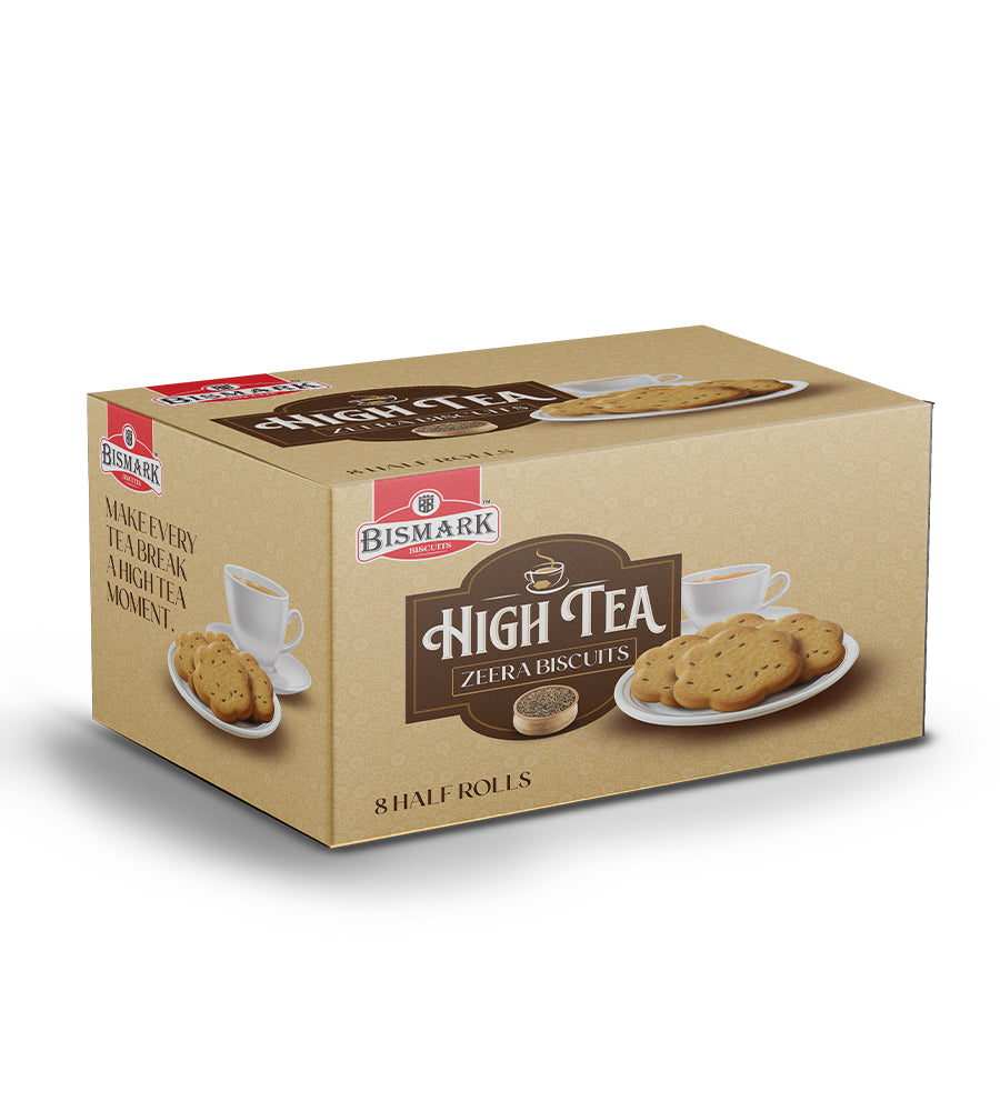 High Tea Zeera Biscuits Half Roll Box