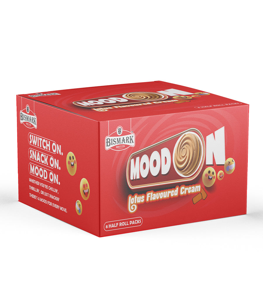 Mood On Lotus Cream Biscuits Half Roll Box