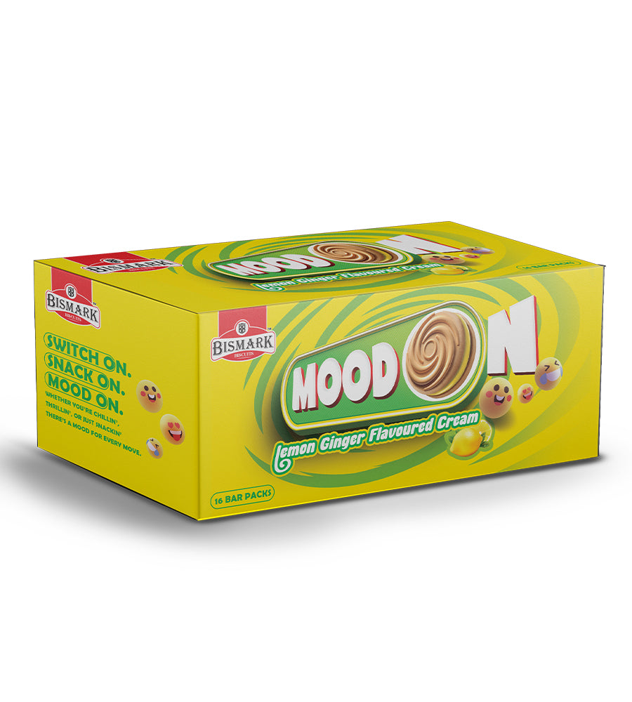 Mood On Lemon Ginger Biscuits Bar Pack Box