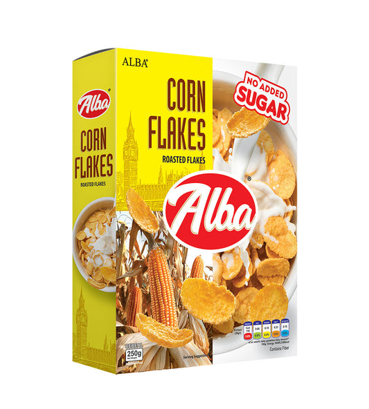 Alba Corn Flakes No Added Sugar 250G Box