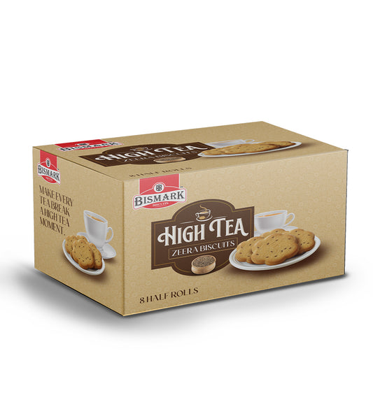 High Tea Zeera Biscuits Half Roll Box
