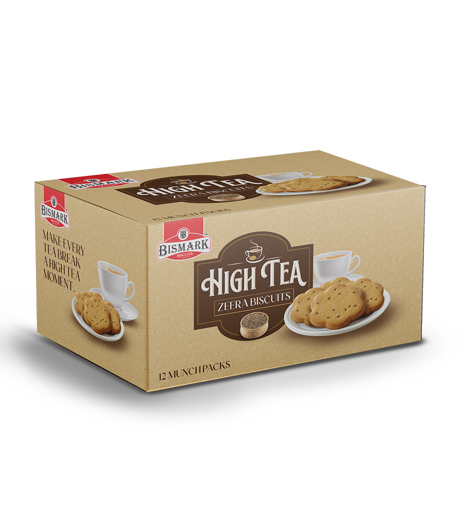 High Tea Zeera Biscuits Munch Pack Box