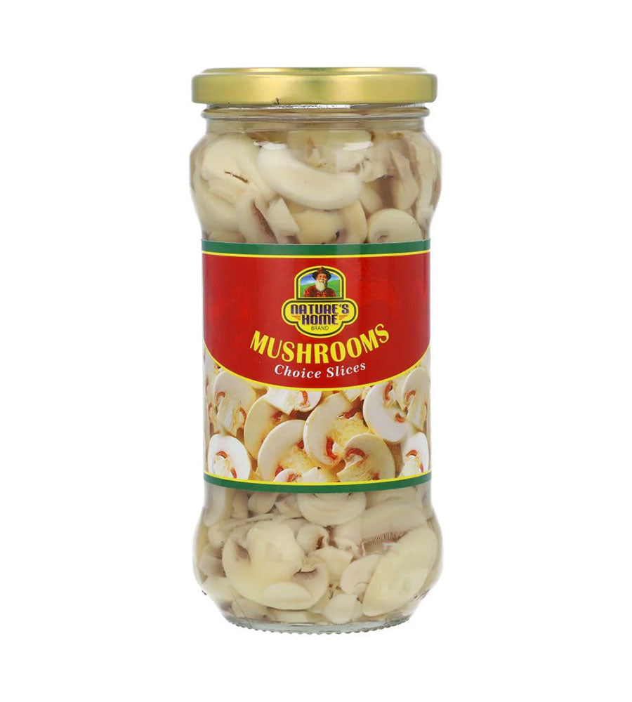 Nature'S Home Mushroom Slices Jar 330Gm