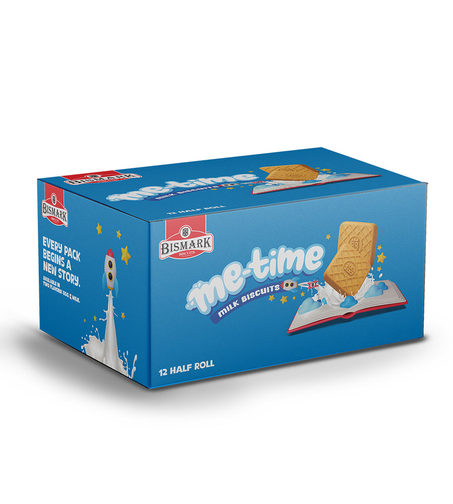 Mee Time Milk Biscuits Half Roll Box
