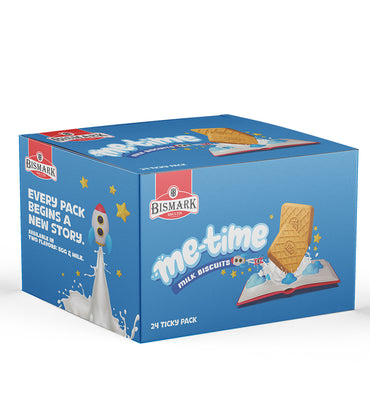 Mee Time Milk Biscuits Ticky Pack Box