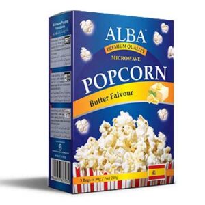 ALBA BUTTER MICROWAVE POPCORN