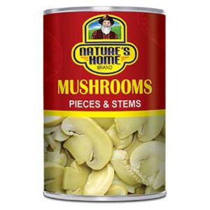 NATURE'S HOME  380GM MUSHROOMS PIECES & STEMS