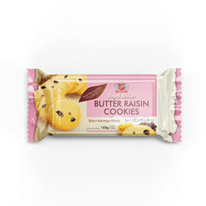 ROYAL BRITISH 160GM RAISIN BUTTER COOKIES